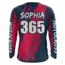 Load image into Gallery viewer, Pink Motocross Jersey Racing Girl Women UPF30+ Youth Dirt Bike Shirt Motorcycle Off-road XM204