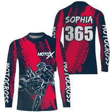 Load image into Gallery viewer, Pink Motocross Jersey Racing Girl Women UPF30+ Youth Dirt Bike Shirt Motorcycle Off-road XM204