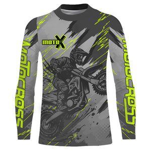 Motocross Shirt Dirt Bike Jersey for Men Kid Women UPF30+ MX Racing Jersey Off-Road XM240