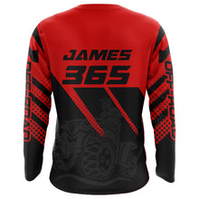 Load image into Gallery viewer, ATV Racing Jersey Red Youth Men ATV Quad Bike Shirt Upf30+ ATV Riding Jersey Off-road MX68