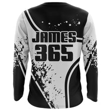 Load image into Gallery viewer, Motocross Jersey Black White UPF30+ Dirt Bike Shirt Men Kid MX Racing Motorcycle Jersey XM172