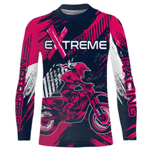 Load image into Gallery viewer, Pink Motocross Racing Jersey Upf30+ Off-road MX Racing Dirt Bike Jersey Kid Girl Women XM174