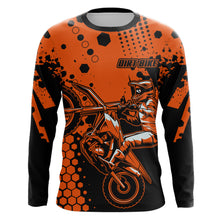 Load image into Gallery viewer, Dirt Bike Jersey UPF30+ Men Women Youth Motocross Shirt Orange MX Racing Shirt XM205