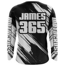 Load image into Gallery viewer, Motocross Racing Jersey Youth Men Kid Dirt Bike Shirt White Black Upf30+ Off-Road Jersey XM245