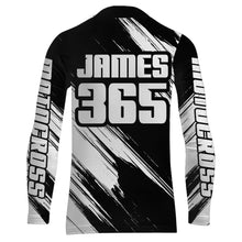 Load image into Gallery viewer, Motocross Racing Jersey Youth Men Kid Dirt Bike Shirt White Black Upf30+ Off-Road Jersey XM245