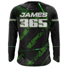 Load image into Gallery viewer, Motocross Racing Jersey UPF30+ Kid Men Dirt Bike Shirt Motorcycle Racing Jersey Green XM208