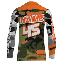 Load image into Gallery viewer, Camo Motocross Racing Jersey UPF30+ Youth Dirt Bike Shirt Kid Women Men Off-road Jersey XM132