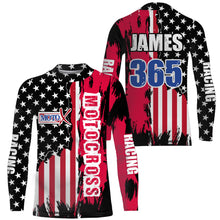 Load image into Gallery viewer, Dirt Bike Racing Jersey American Flag Motocross Youth Men UPF30+ Off-Road Motorcycle Shirt XM73