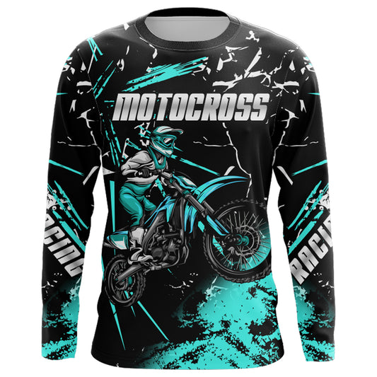 Motocross MX Racing Jersey UPF30+ Youth Dirt Bike Jersey Men Kid Motorcycle Riding Shirt XM216