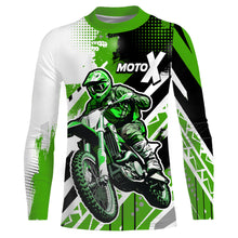 Load image into Gallery viewer, Motocross Racing Jersey Green Motox UPF30+ Dirt Bike Motorcycle Shirt Kid Men Off-road Youth XM141