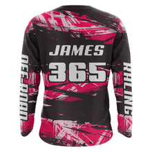 Load image into Gallery viewer, Girl Women Motocross Racing Jersey Pink Black UPF30+ Dirt Bike Shirt  Motorcycle Jersey XM220