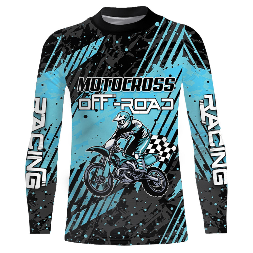 Kid&Adult Motocross Racing Jersey UPF30+ Off-road Dirt Bike Shirt Youth MX Motorcycle XM223