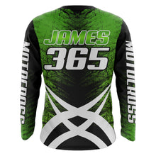 Load image into Gallery viewer, Custom ATV Motocross Jersey Upf30+ Green Quad Bike Shirt Adult Youth Off-road Racing MX46