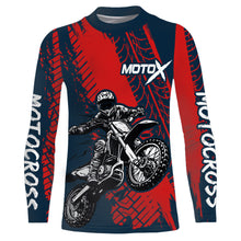 Load image into Gallery viewer, Motocross Racing Jersey UPF30+ Youth Adult&amp;Kid Dirt Bike Motox Off-Road Red MX Racing Shirt XM86