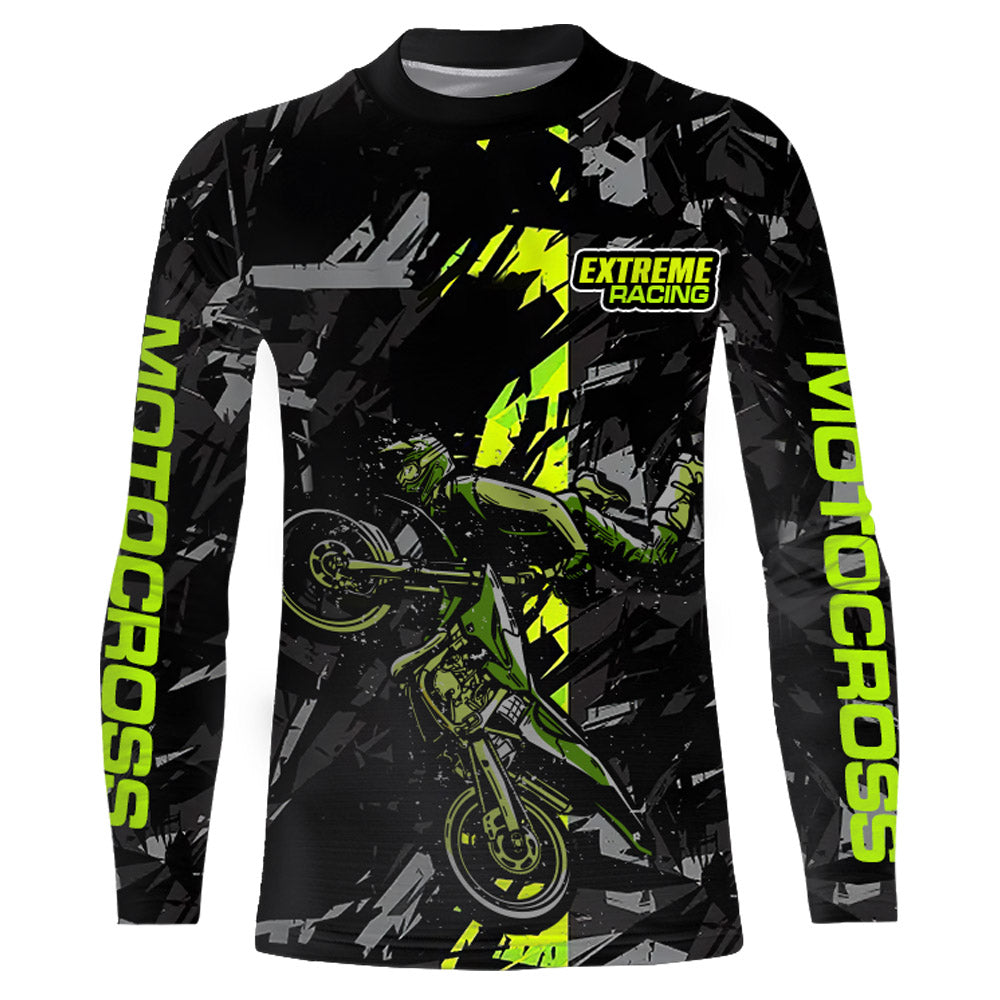 Motocross Dirt Bike Racing Jersey Men Kid Youth UPF30+ Custom Off-road MX Jersey XM190