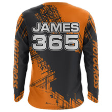 Load image into Gallery viewer, Orange Motocross Racing Jersey Men Kid Upf30+ Dirt Bike Off-Road Shirt MX Jersey XM192