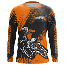 Load image into Gallery viewer, Orange Motocross Racing Jersey Men Kid Upf30+ Dirt Bike Off-Road Shirt MX Jersey XM192