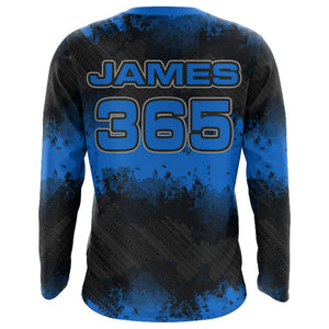 Racing Motocross Jersey Blue Upf30+ Dirt Bike Off-Road Youth Kid Men Motorcycle Shirt XM251