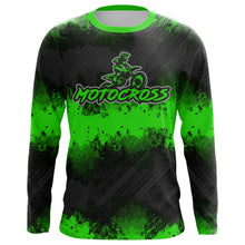 Load image into Gallery viewer, Racing Motocross Jersey Green Upf30+ Dirt Bike Off-Road Youth Kid Men Motorcycle Shirt XM251