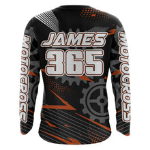 Load image into Gallery viewer, Orange Motocross Racing Jersey Upf30+ Dirt Bike Shirt Kids Women Men Off-road Jersey XM199