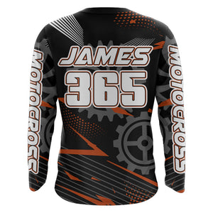 Orange Motocross Racing Jersey Upf30+ Dirt Bike Shirt Kids Women Men Off-road Jersey XM199