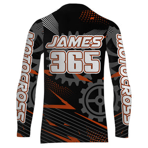 Orange Motocross Racing Jersey Upf30+ Dirt Bike Shirt Kids Women Men Off-road Jersey XM199