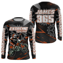 Load image into Gallery viewer, Orange Motocross Racing Jersey Upf30+ Dirt Bike Shirt Kids Women Men Off-road Jersey XM199