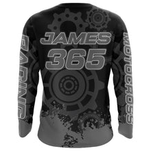 Load image into Gallery viewer, Motocross Racing Jersey Men Kid UPF30+ Grey Dirt Bike Riding Jersey MX Off-Road Shirt XM227