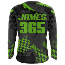 Load image into Gallery viewer, ATV Racing Jersey Green Youth Men ATV Quad Bike Shirt Upf30+ ATV Racing Jersey Off-road MX52