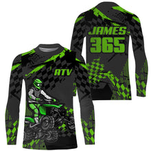 Load image into Gallery viewer, ATV Racing Jersey Green Youth Men ATV Quad Bike Shirt Upf30+ ATV Racing Jersey Off-road MX52