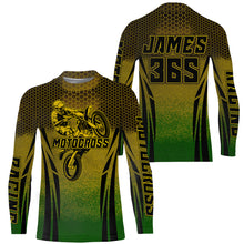 Load image into Gallery viewer, Custom Dirt Bike Racing Jersey Men Kid UPF30+ Motocross Off-Road Jersey Youth MX Shirt XM164