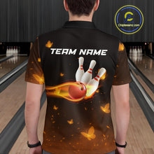 Load image into Gallery viewer, Lightning Butterflies Bowling Shirts for Women Men Team Bowling Polo &amp; Quarter Zip MBL147