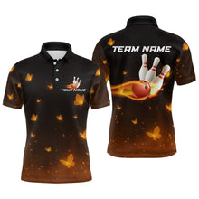 Load image into Gallery viewer, Lightning Butterflies Bowling Shirts for Women Men Team Bowling Polo &amp; Quarter Zip MBL147