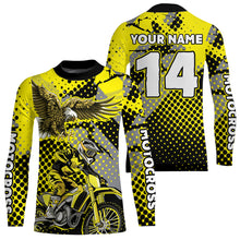 Load image into Gallery viewer, Yellow Eagle Motocross Jersey Custom Dirt Bike Jersey for Men Kid Women Riding Shirt XM363