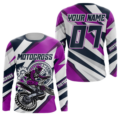Custom Motocross Jersey Upf30+ Youth Men Women Kid Dirt Bike Shirt Racing Off-Road XM30