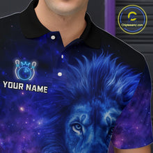 Load image into Gallery viewer, Lion Bowling Shirts for Men Women Team Custom Bowling Polo and Quarter Zip MBL128