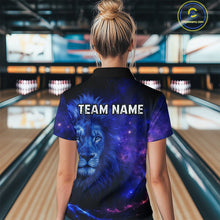 Load image into Gallery viewer, Lion Bowling Shirts for Men Women Team Custom Bowling Polo and Quarter Zip MBL128