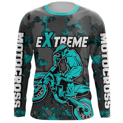 Motocross Jersey UPF30+ Youth Dirt Bike MX Racing Kid Men Women Off-Road Motorcycle Shirt XM112