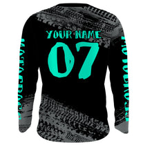 Load image into Gallery viewer, Motocross Jersey Kid Men Dirt Bike Racing Shirt Upf30+ Off-road Motorcycle Jersey Turquoise XM202