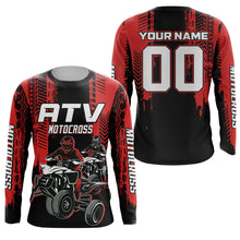 Load image into Gallery viewer, ATV Motocross Racing Jersey Red Upf30+ Quad Bike Shirt Kid Men ATV Jersey Riding Shirt MX33