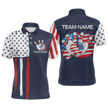 Load image into Gallery viewer, Custom American Bowling Shirt Bowling Jersey for Men Women Team Polo&amp;1/4 Zip MBL59