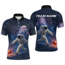 Load image into Gallery viewer, Custom Astronaut Bowling Shirts for Men Women Team Bowling Polo &amp; Quarter Zip Shirts MBL151
