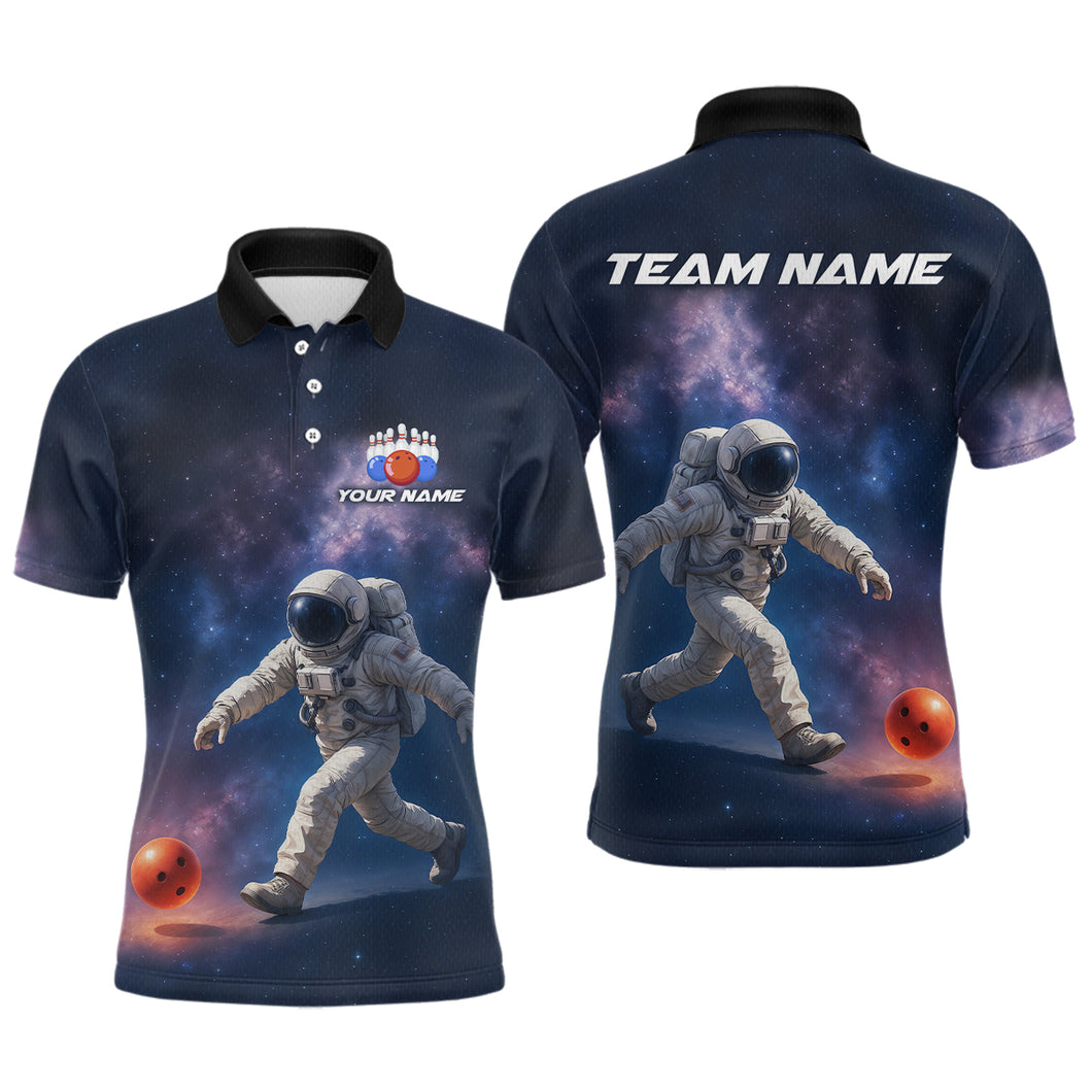 Custom Astronaut Bowling Shirts for Men Women Team Bowling Polo & Quarter Zip Shirts MBL151