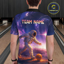 Load image into Gallery viewer, Custom Astronaut Bowling Shirts for Men Women Team Bowling Polo &amp; Quarter Zip Shirts MBL154