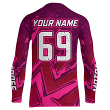 Load image into Gallery viewer, Pink Motocross Racing Jersey Women Kid Men UV Protective Youth Adult Dirt Bike Shirt XM270