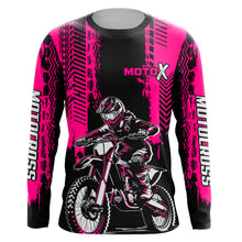 Load image into Gallery viewer, Motocross Racing Jersey Women Kid Upf30+ Dirt Bike Riding Shirt Off-Road Motorcycle XM278