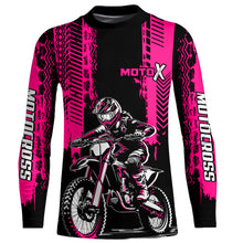 Load image into Gallery viewer, Motocross Racing Jersey Women Kid Upf30+ Dirt Bike Riding Shirt Off-Road Motorcycle XM278