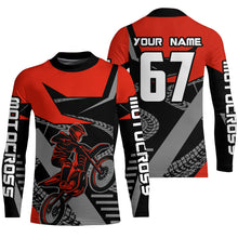 Load image into Gallery viewer, Red Motocross Racing Jersey Women Men Kid Motorcycle Dirt Bike Shirt XM292