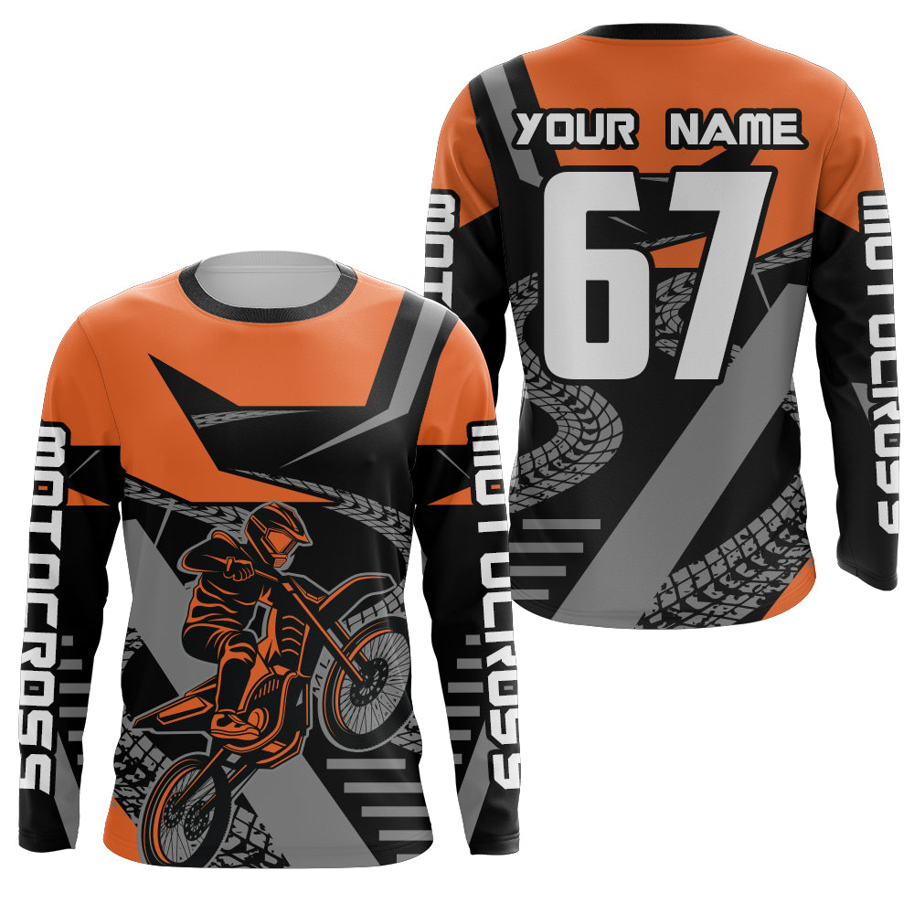 Orange Motocross Racing Jersey Women Men Kid Motorcycle Dirt Bike Shirt XM292