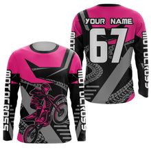 Load image into Gallery viewer, Pink Motocross Racing Jersey Women Men Kid Motorcycle Dirt Bike Shirt XM292